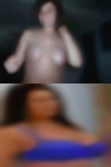 Looking woman entertain couple