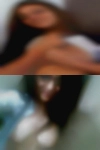 Looking woman entertain couple