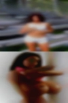 Looking woman entertain couple