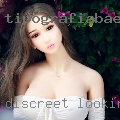 Discreet looking female